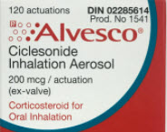 looking for ALVESCO MD INH 120DS (din: 02285614)  200mcg