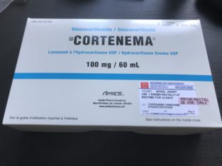 Brand new Cortenema (box of 7 bottles)