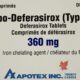 DEFERASIROX (TYPE J) TB 360MG BLST 30 APO